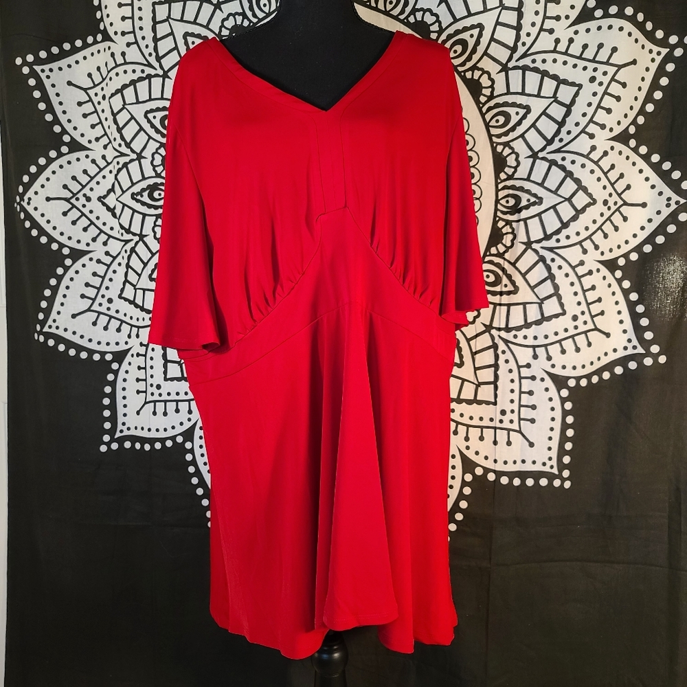 Torrid red 4X goddess tunic